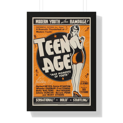 TEEN AGE 1943 - Framed Movie Poster-16″ x 24″-The Sticker Space