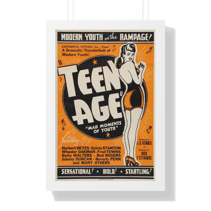 TEEN AGE 1943 - Framed Movie Poster-16″ x 24″-The Sticker Space