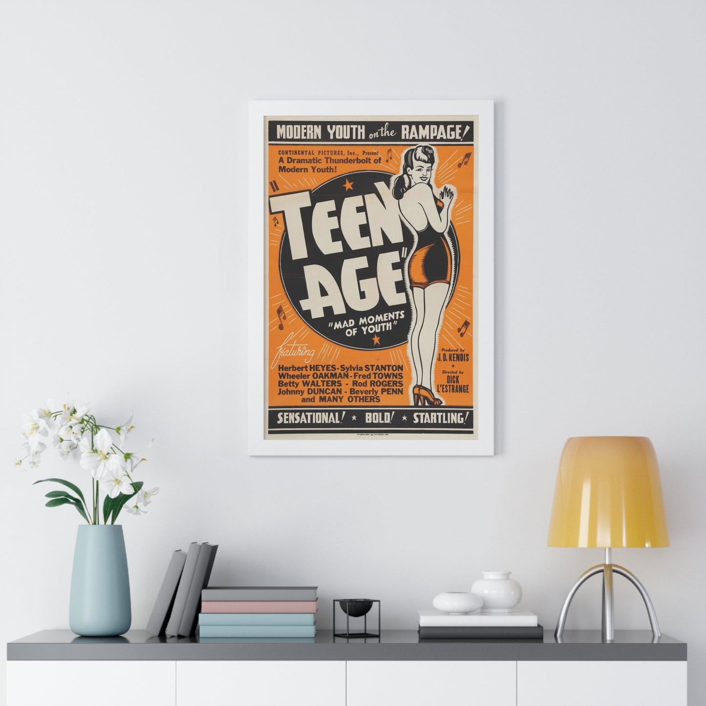 TEEN AGE 1943 - Framed Movie Poster-The Sticker Space