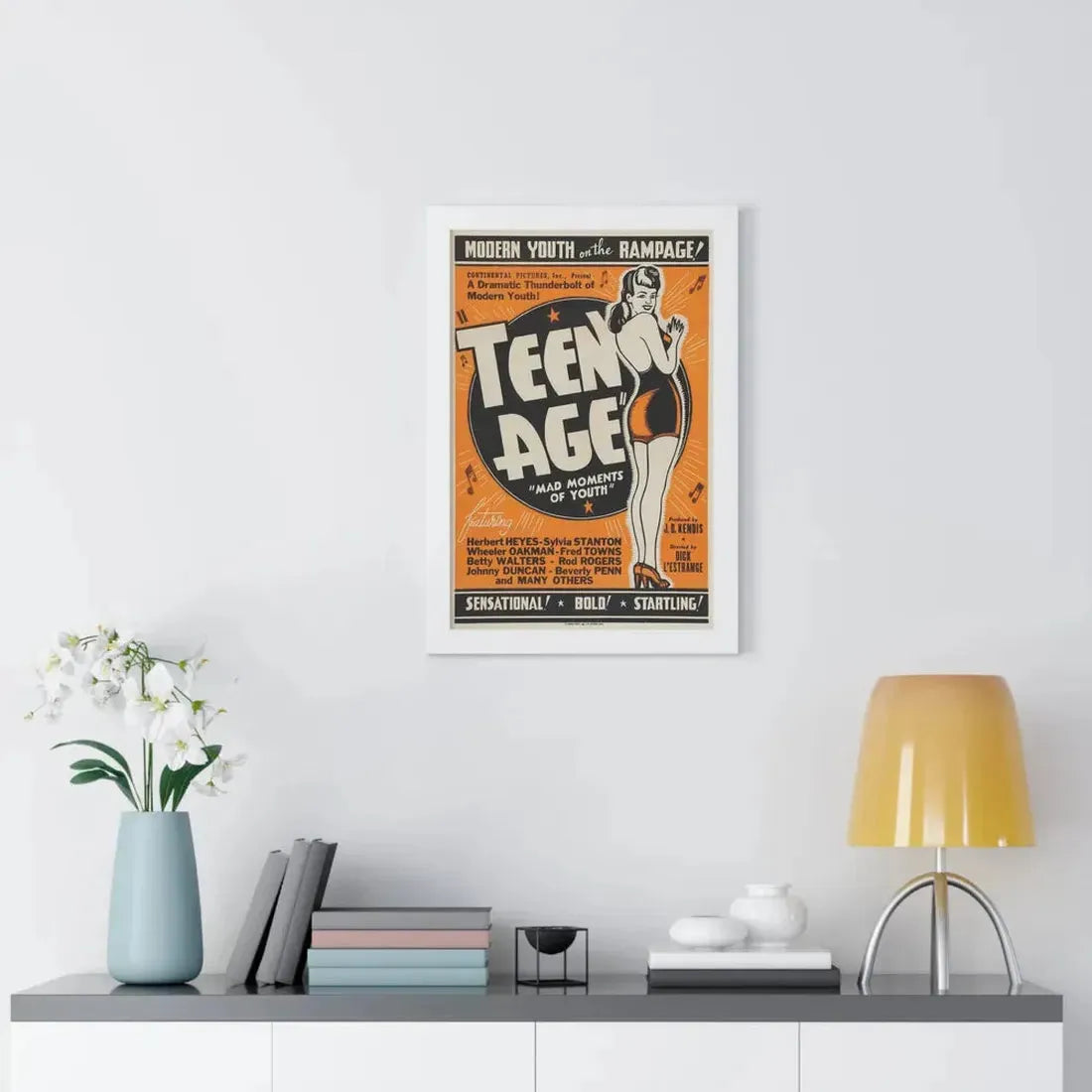 TEEN AGE 1943 - Framed Movie Poster - The Sticker Space