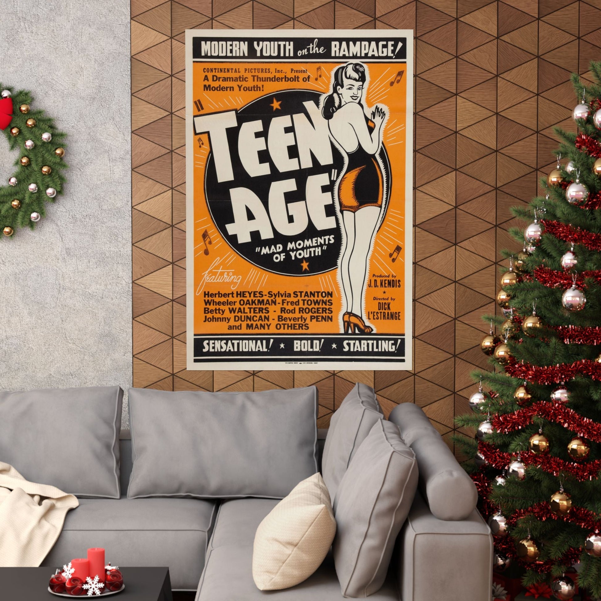 TEEN AGE 1943 - Paper Movie Poster-The Sticker Space