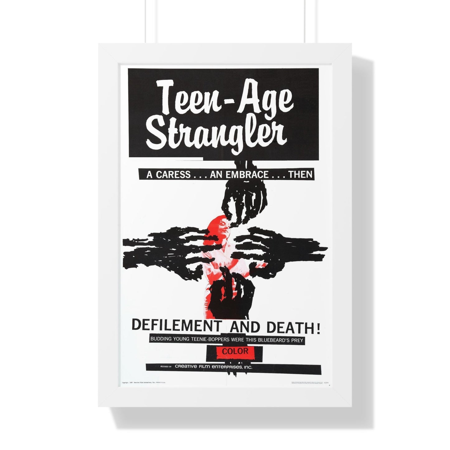 TEEN-AGE STRANGLER 1964 - Framed Movie Poster-16″ x 24″-The Sticker Space