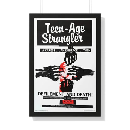 TEEN-AGE STRANGLER 1964 - Framed Movie Poster 20" x 30" Black - The Sticker Space