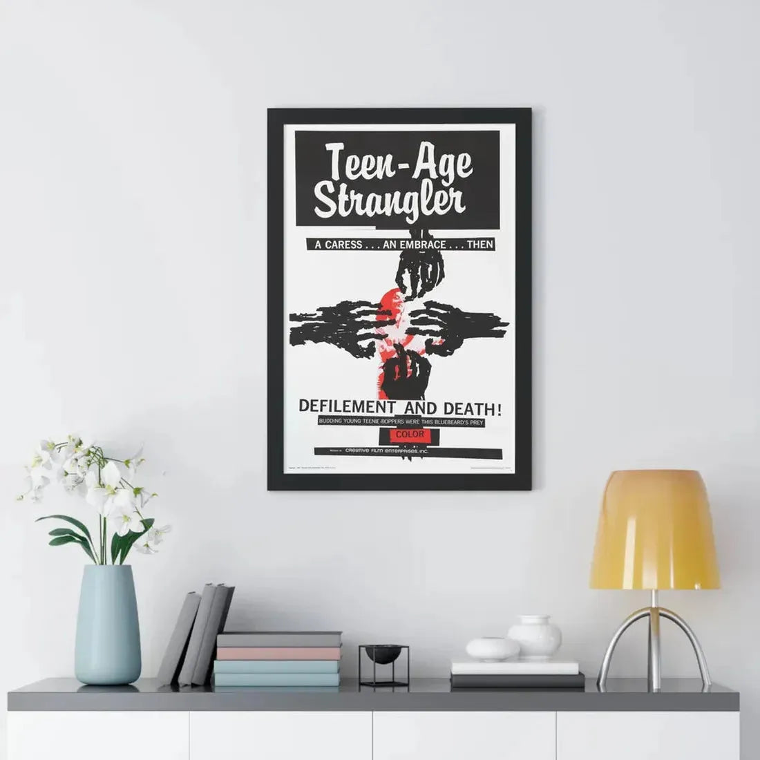 TEEN-AGE STRANGLER 1964 - Framed Movie Poster - The Sticker Space