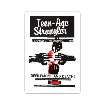 TEEN-AGE STRANGLER 1964 Movie Poster - STICKER Vinyl Kiss-Cut Decal 2 Inch White - The Sticker Space