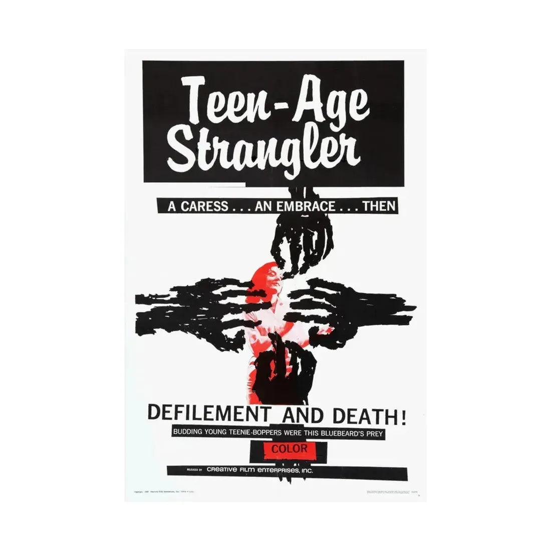 TEEN-AGE STRANGLER 1964 - Paper Movie Poster - The Sticker Space