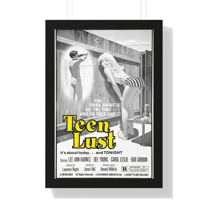 TEEN LUST (HIGH SCHOOL TEASERS) 1978 - Framed Movie Poster 16″ x 24″ Black - The Sticker Space