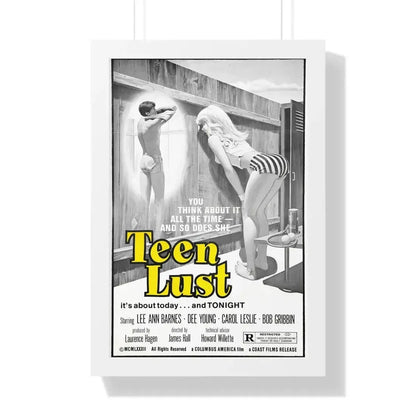 TEEN LUST (HIGH SCHOOL TEASERS) 1978 - Framed Movie Poster 16″ x 24″ White - The Sticker Space