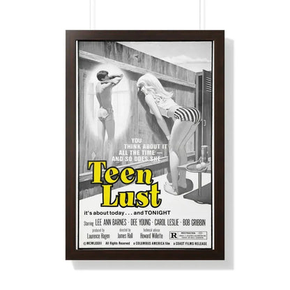 TEEN LUST (HIGH SCHOOL TEASERS) 1978 - Framed Movie Poster 20" x 30" Walnut - The Sticker Space