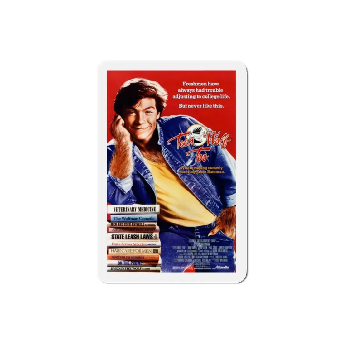 Teen Wolf Too 1987 Movie Poster Refrigerator Magnet 2 Inch - The Sticker Space