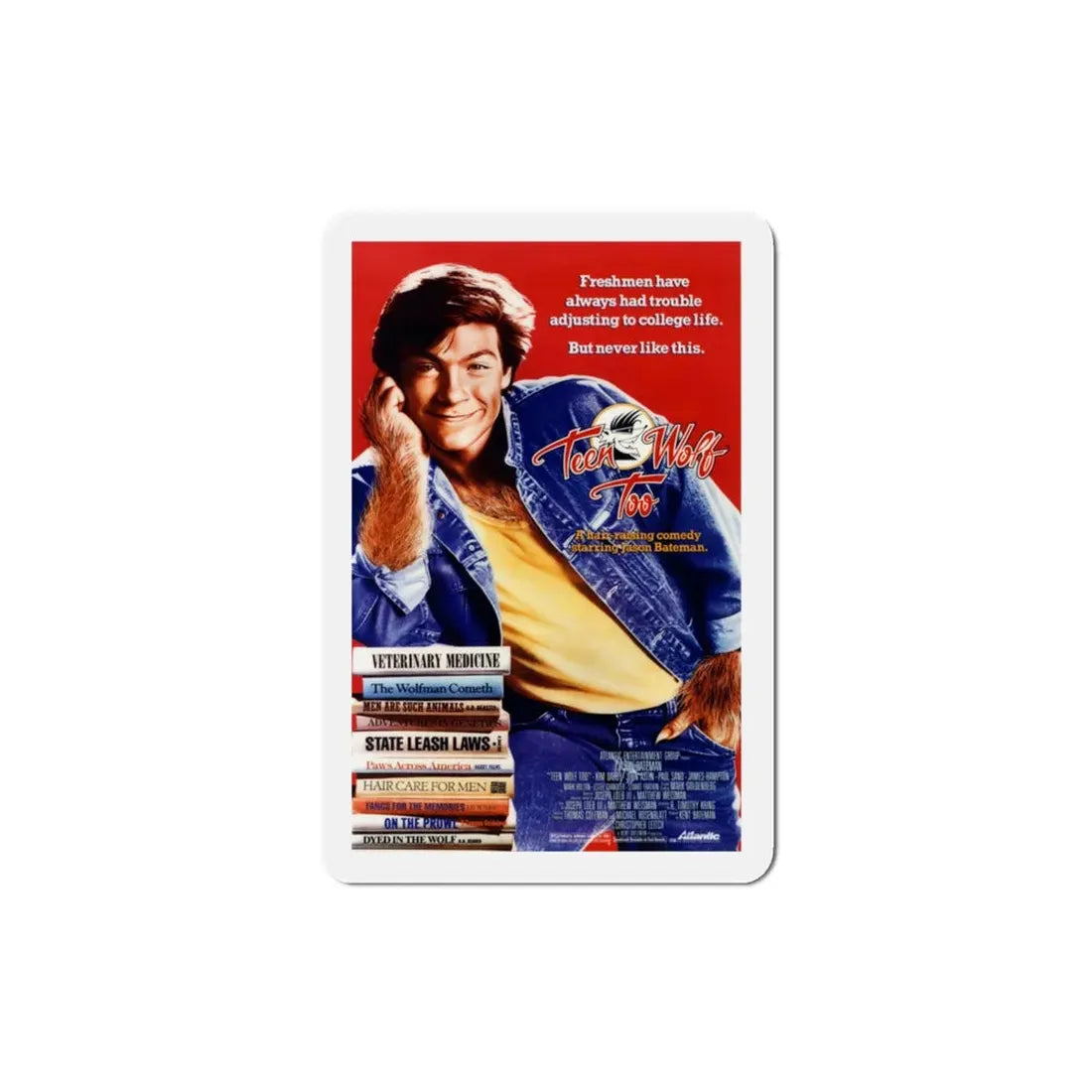Teen Wolf Too 1987 Movie Poster Refrigerator Magnet 3 Inch - The Sticker Space
