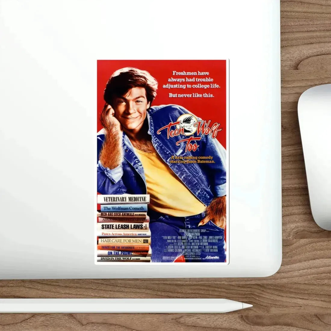 Teen Wolf Too 1987 Movie Poster STICKER Vinyl Die-Cut Decal - The Sticker Space