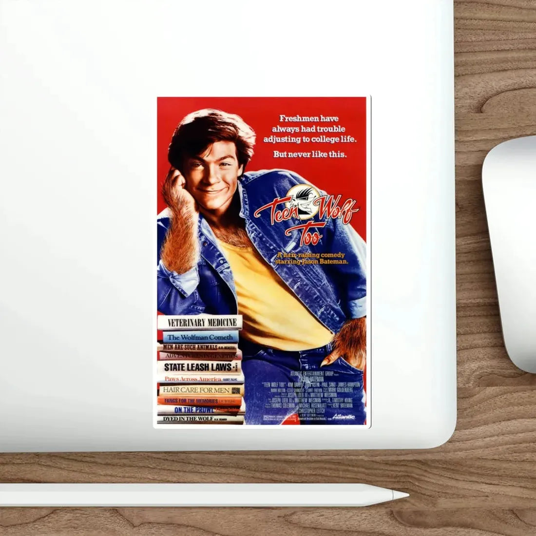 Teen Wolf Too 1987 Movie Poster STICKER Vinyl Die-Cut Decal - The Sticker Space