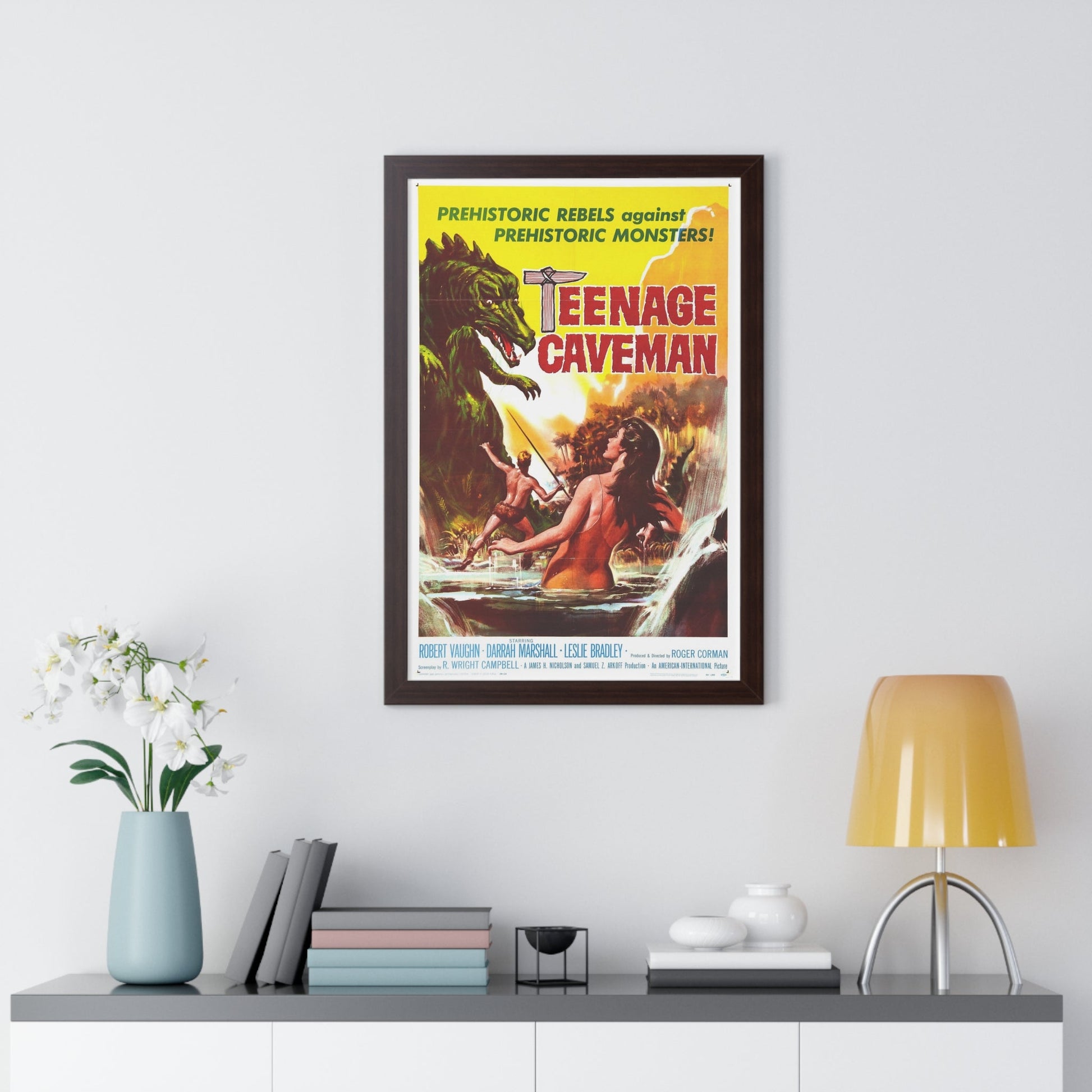 TEENAGE CAVEMAN 1958 - Framed Movie Poster-The Sticker Space