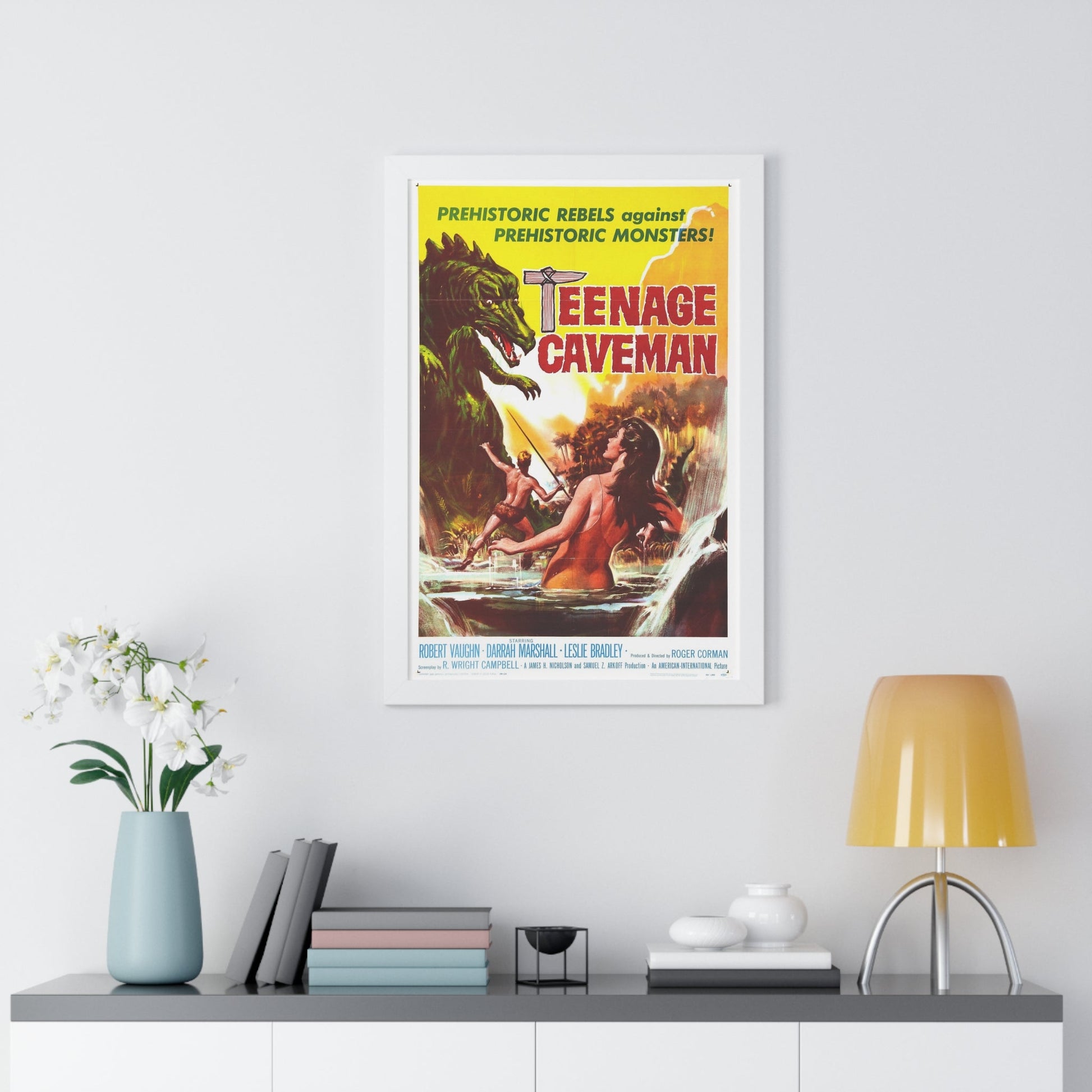 TEENAGE CAVEMAN 1958 - Framed Movie Poster-The Sticker Space