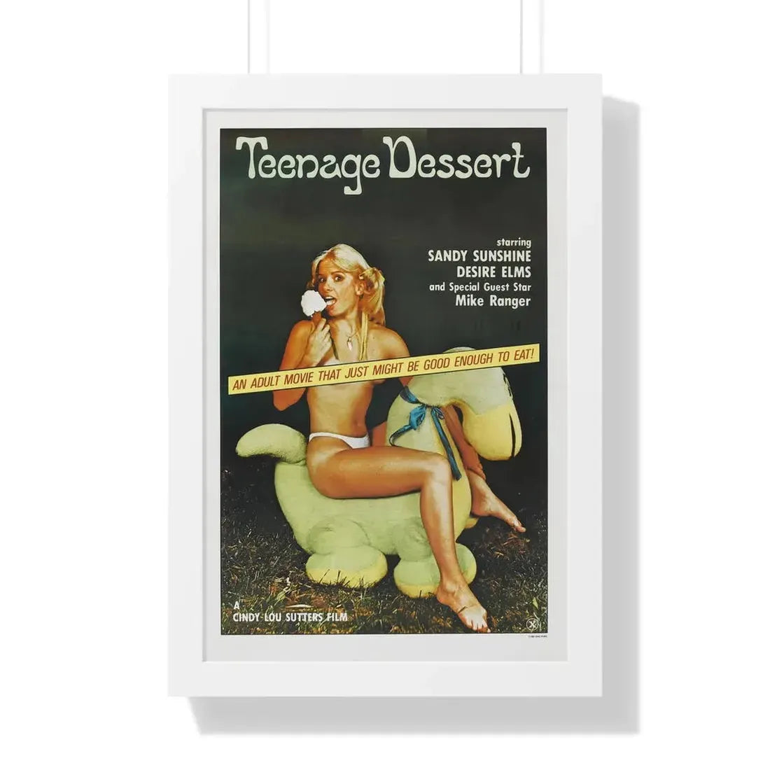 TEENAGE DESSERT 1976 - Framed Movie Poster 16″ x 24″ White - The Sticker Space