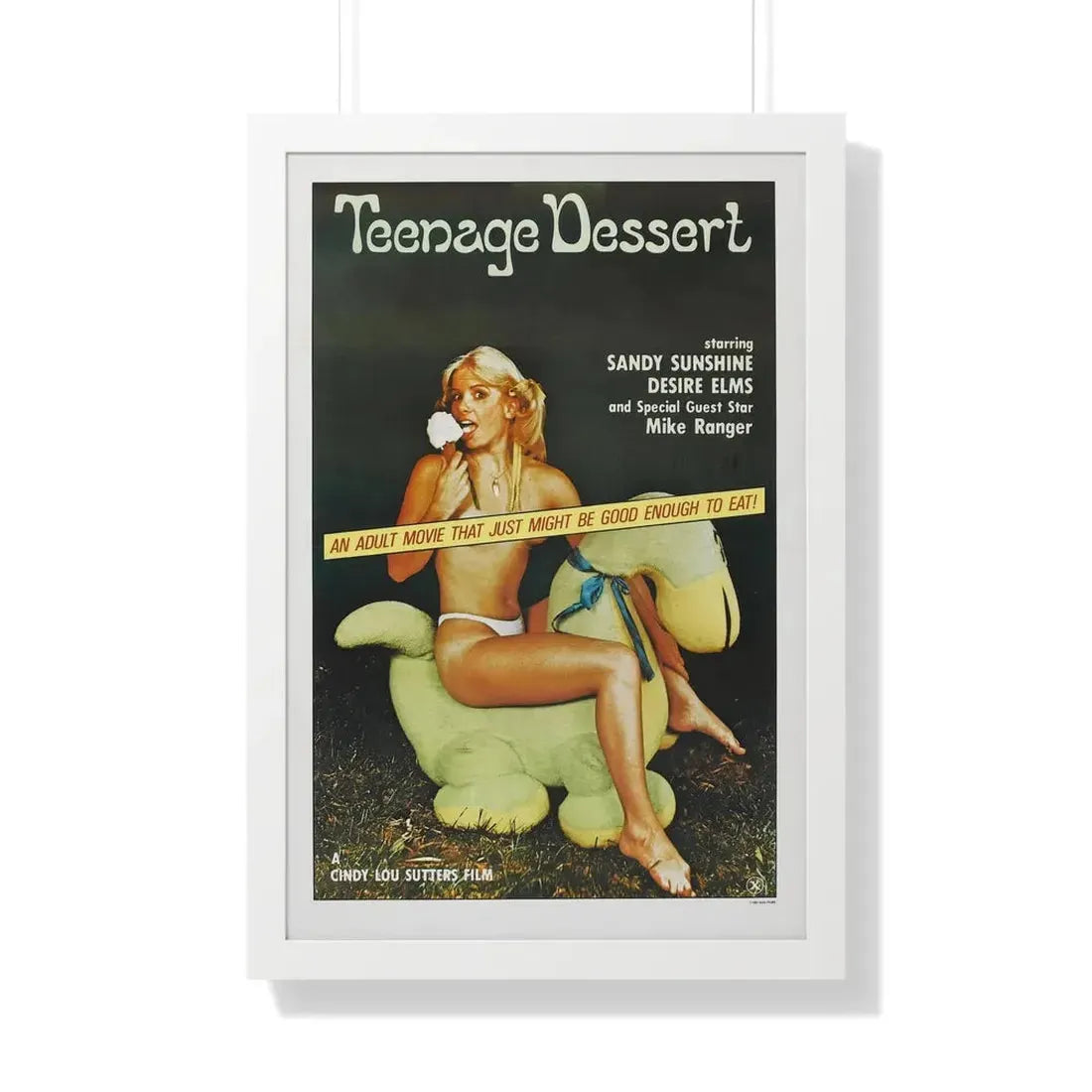 TEENAGE DESSERT 1976 - Framed Movie Poster 20" x 30" White - The Sticker Space