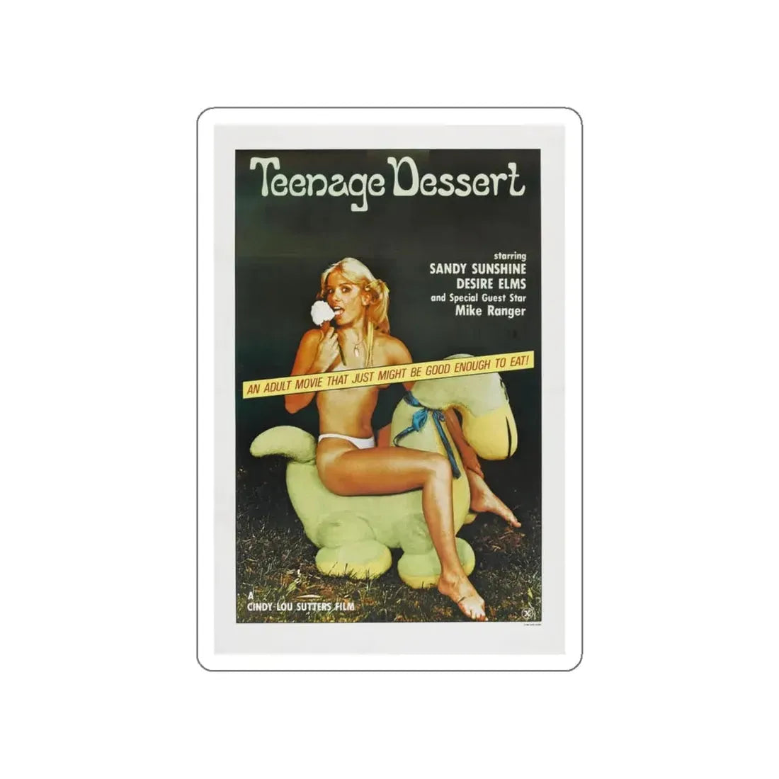 TEENAGE DESSERT 1976 Movie Poster STICKER Vinyl Die-Cut Decal 5 Inch - The Sticker Space