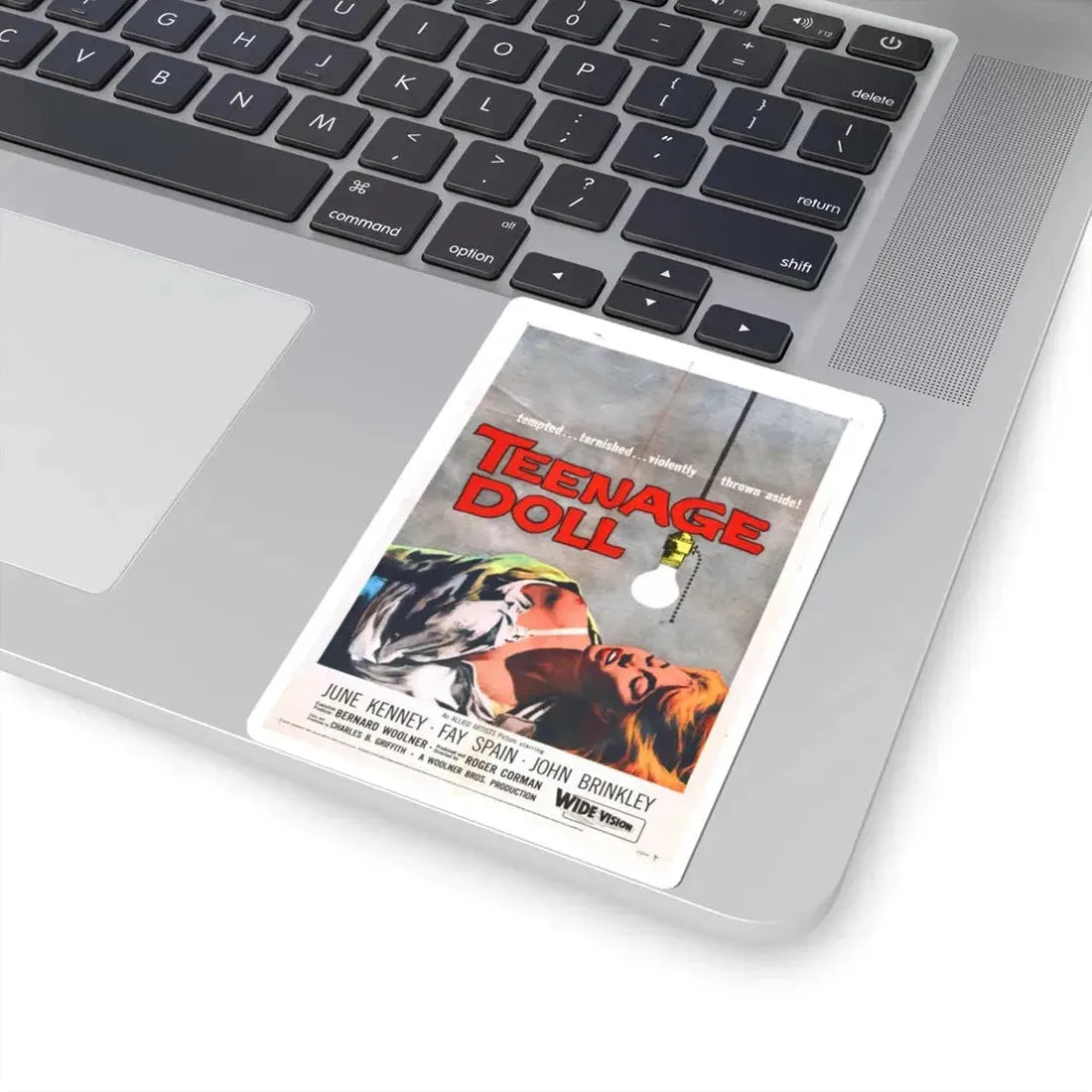 TEENAGE DOLL 1957 Movie Poster - STICKER Vinyl Kiss-Cut Decal - The Sticker Space