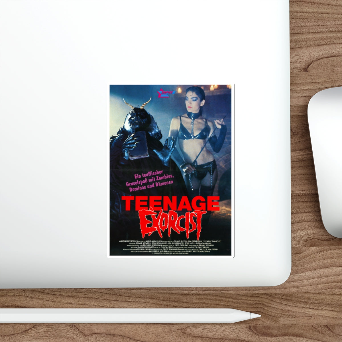 TEENAGE EXORCIST 1991 Movie Poster STICKER Vinyl Die-Cut Decal-The Sticker Space