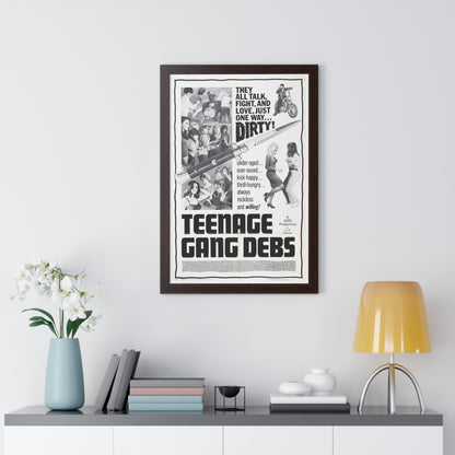 TEENAGE GANG DEBS 1966 - Framed Movie Poster-The Sticker Space