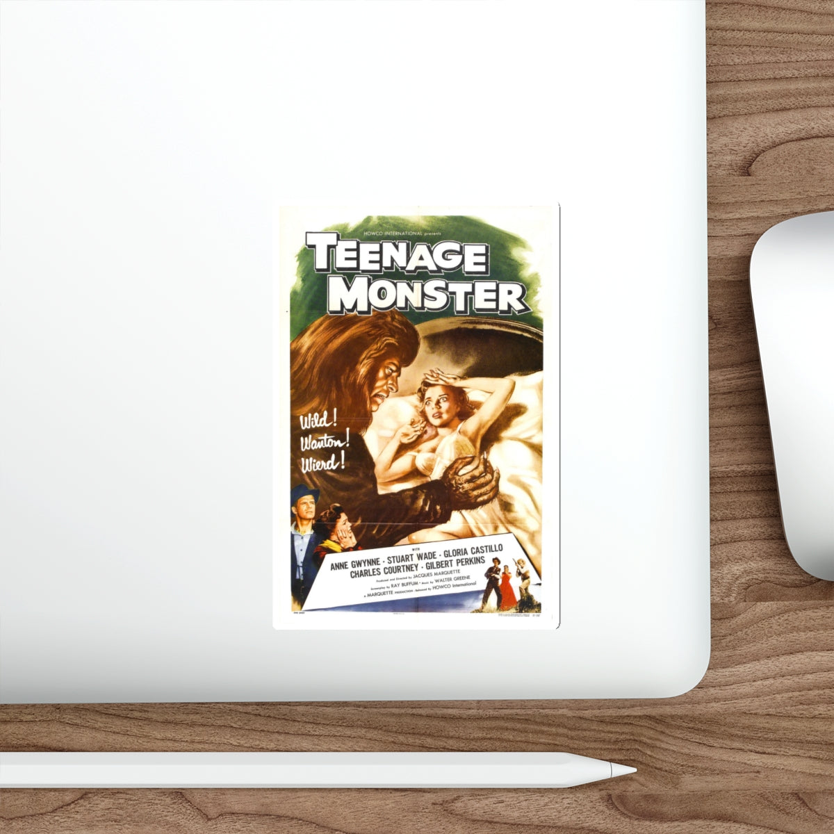 TEENAGE MONSTER 1957 Movie Poster STICKER Vinyl Die-Cut Decal-The Sticker Space