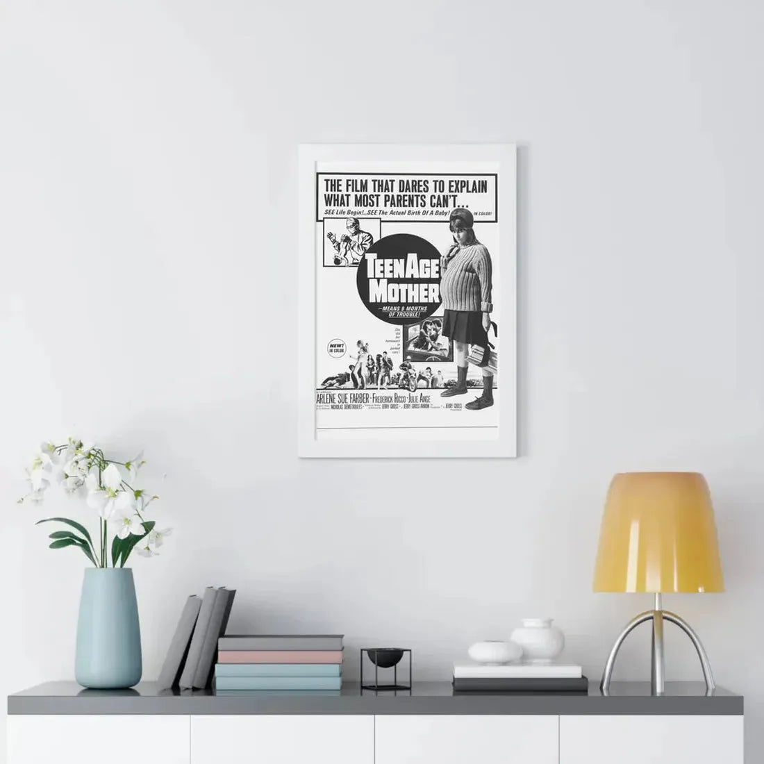 TEENAGE MOTHER 1967 - Framed Movie Poster - The Sticker Space