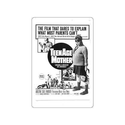 TEENAGE MOTHER 1967 Movie Poster STICKER Vinyl Die-Cut Decal 3 Inch - The Sticker Space
