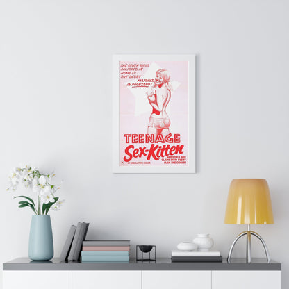 TEENAGE SEX-KITTEN 1975 - Framed Movie Poster-The Sticker Space