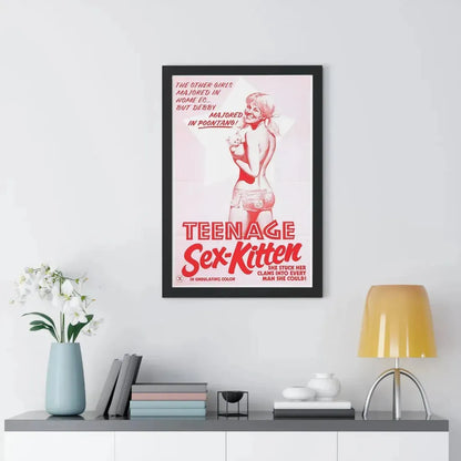 TEENAGE SEX-KITTEN 1975 - Framed Movie Poster - The Sticker Space