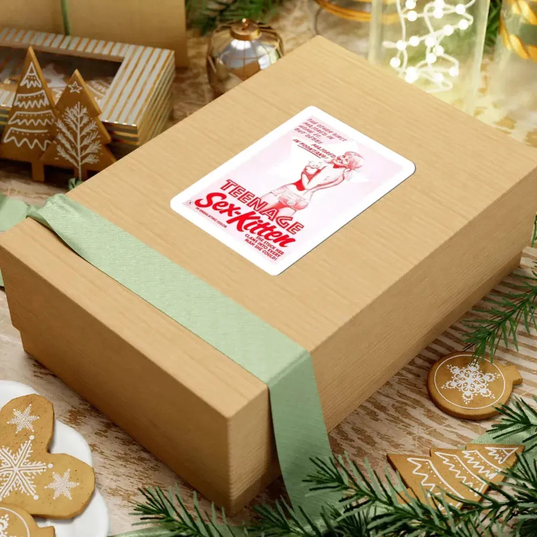 TEENAGE SEX-KITTEN 1975 Movie Poster - STICKER Vinyl Kiss-Cut Decal - The Sticker Space