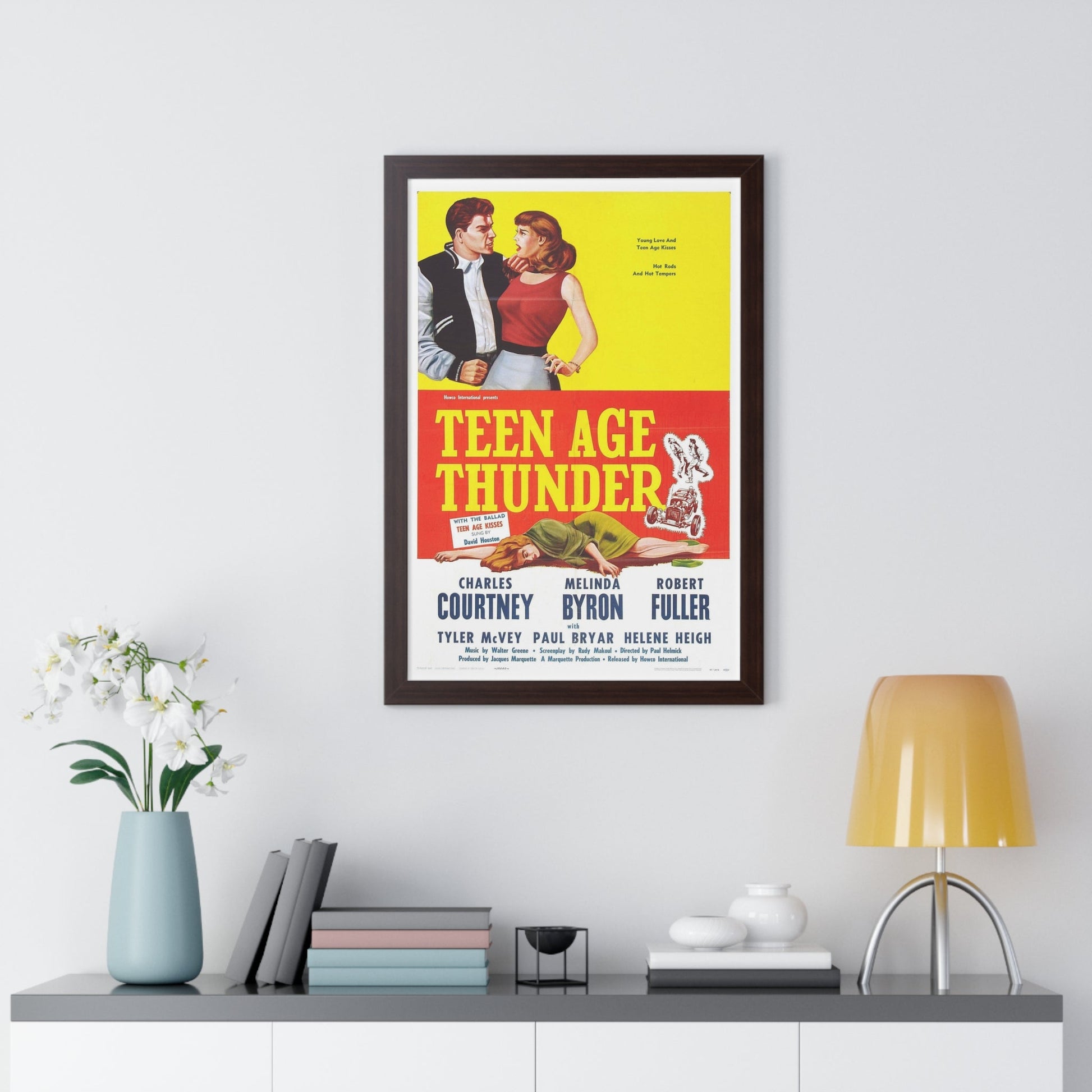 TEENAGE THUNDER 1957 - Framed Movie Poster-The Sticker Space