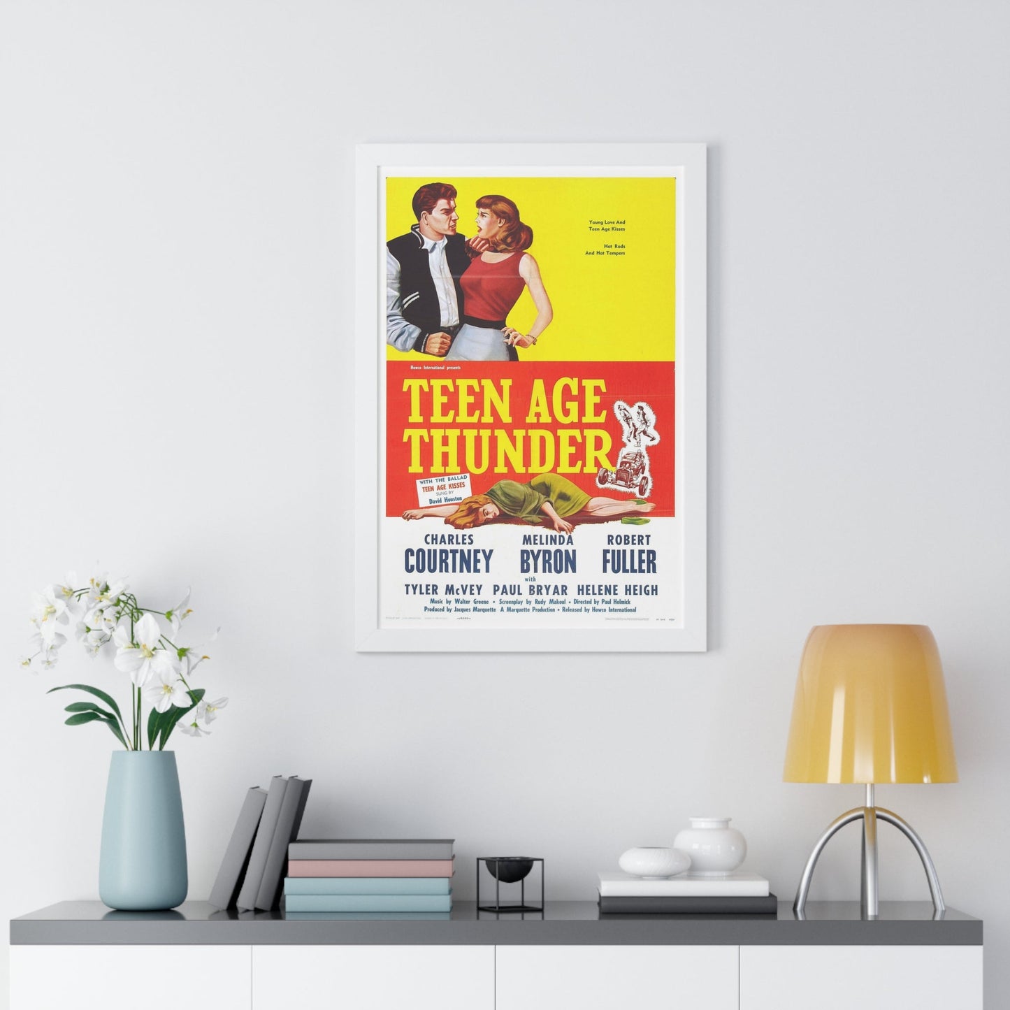 TEENAGE THUNDER 1957 - Framed Movie Poster-The Sticker Space