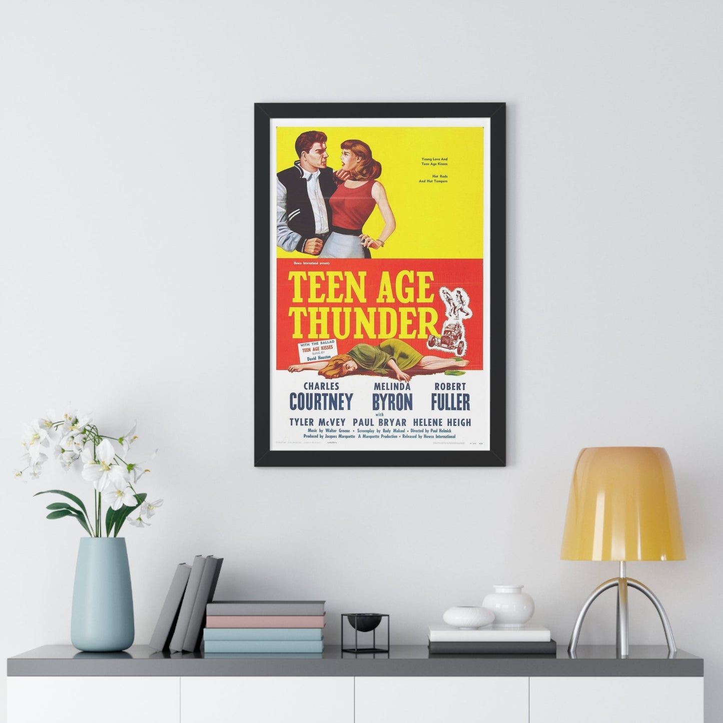 TEENAGE THUNDER 1957 - Framed Movie Poster-The Sticker Space