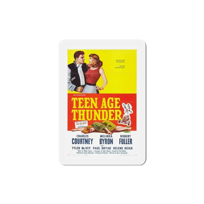 Teenage Thunder 1957 Movie Poster Refrigerator Magnet 4 Inch - The Sticker Space