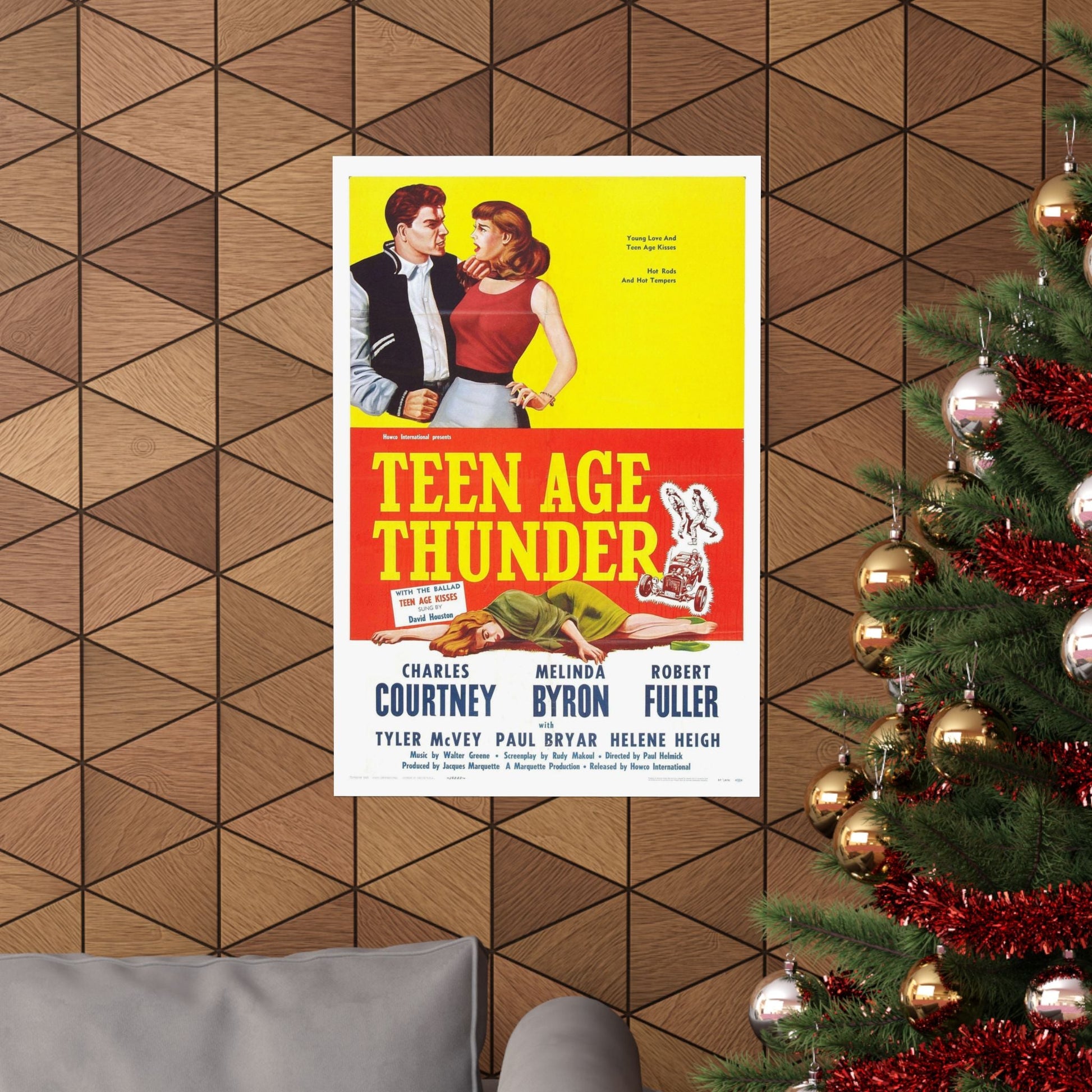 TEENAGE THUNDER 1957 - Paper Movie Poster-The Sticker Space