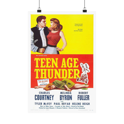 TEENAGE THUNDER 1957 - Paper Movie Poster-12″ x 18″-The Sticker Space