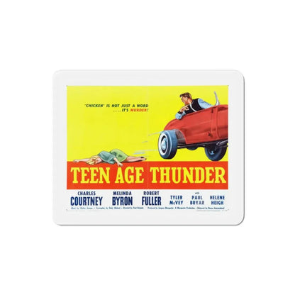 Teenage Thunder 1957 v2 Movie Poster Refrigerator Magnet 2 Inch - The Sticker Space