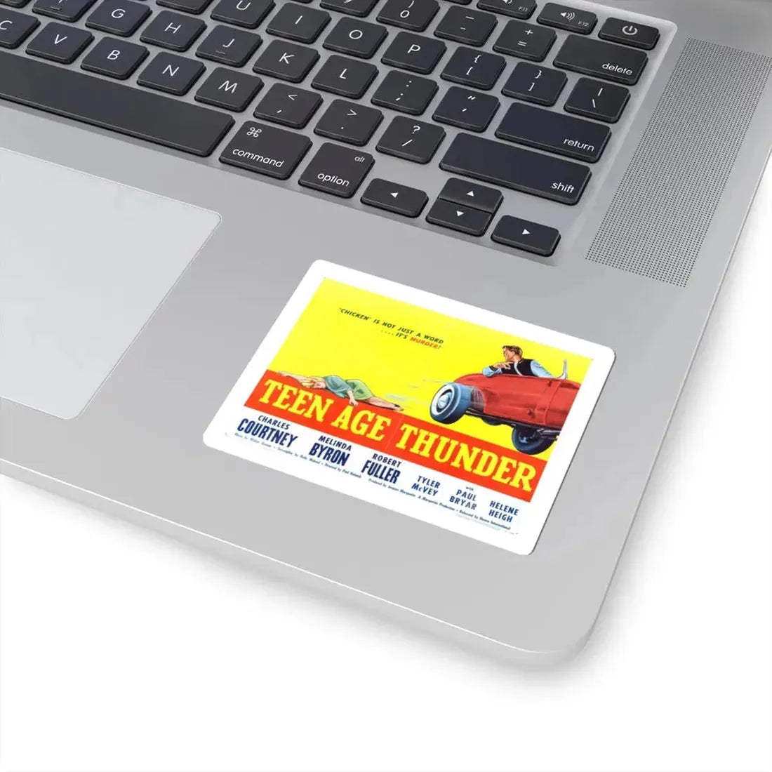 Teenage Thunder 1957 v2 Movie Poster - STICKER Vinyl Kiss-Cut Decal - The Sticker Space