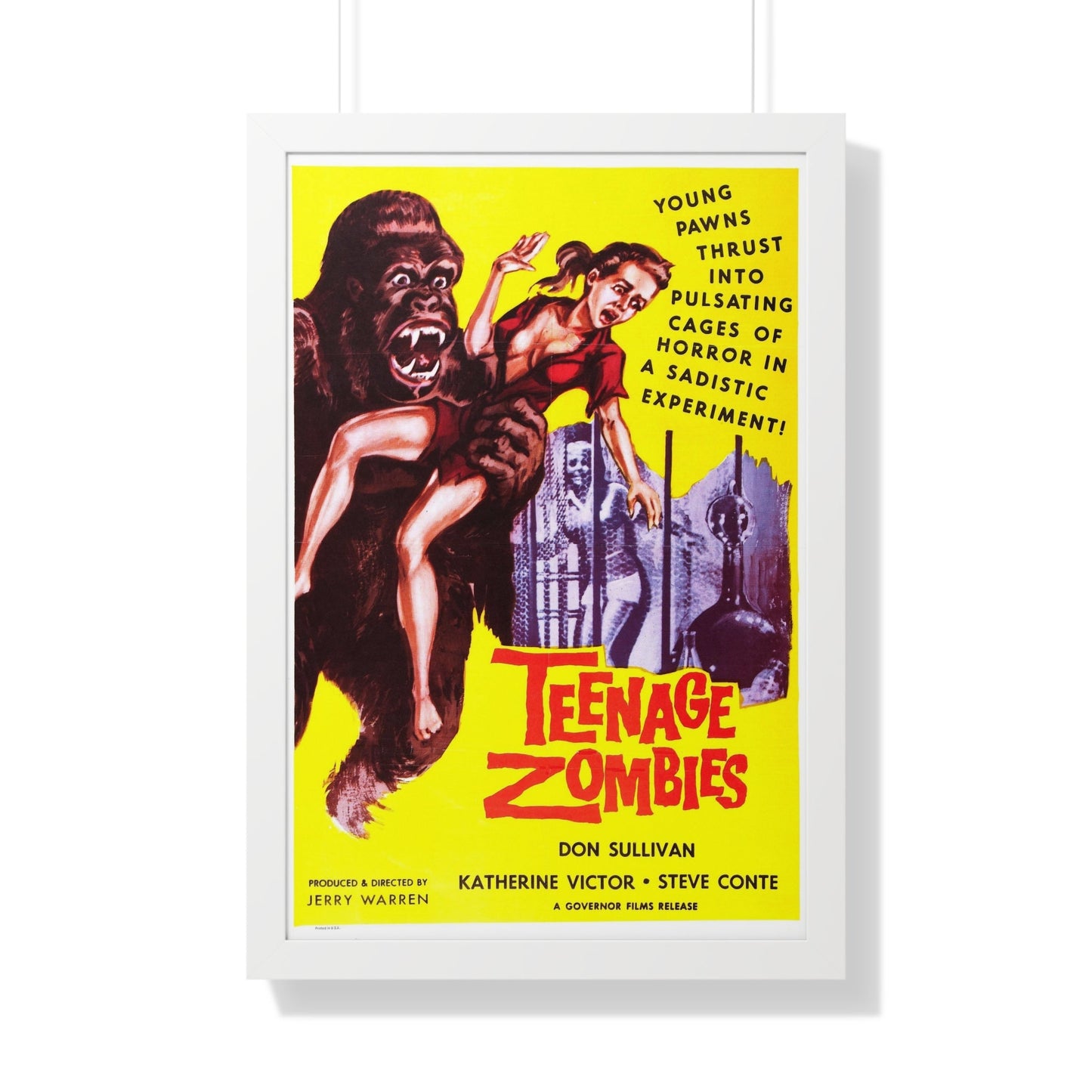 TEENAGE ZOMBIES 1959 - Framed Movie Poster-20" x 30"-The Sticker Space