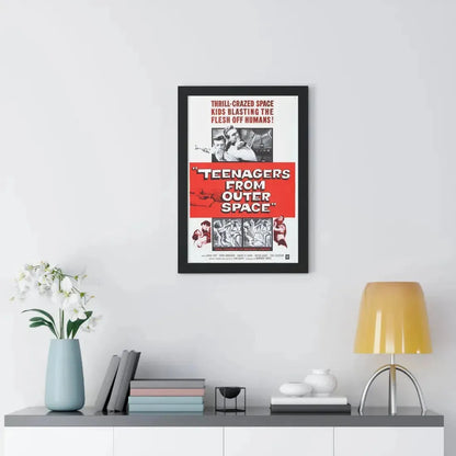 TEENAGERS FROM OUTER SPACE 1959 - Framed Movie Poster - The Sticker Space