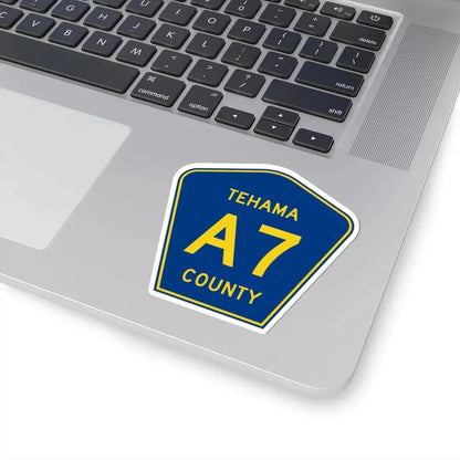 Tehama County A7 (California) (Road Sign) STICKER Vinyl Kiss-Cut Decal - The Sticker Space
