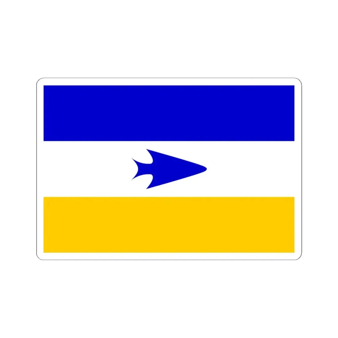 Tehuelche flag (Argentina) STICKER Vinyl Kiss-Cut Decal 6 Inch White - The Sticker Space