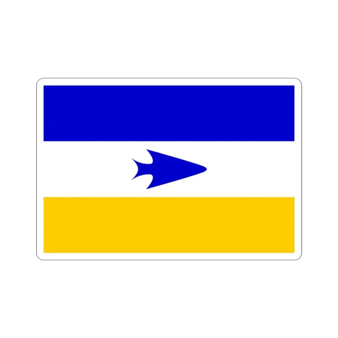 Tehuelche flag (Chile) STICKER Vinyl Kiss-Cut Decal 3 Inch White - The Sticker Space