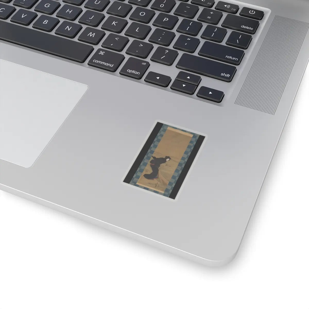 Teisai Hokuba - Beauty on a Snowy Quay - 18th century v1 - STICKER Vinyl Kiss-Cut Decal