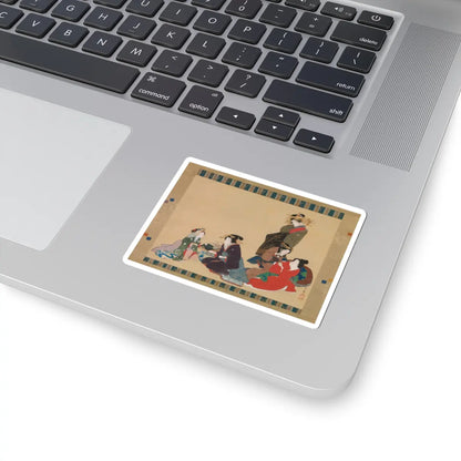 Teisai Hokuba - Five Beauties - 1840 v1 - STICKER Vinyl Kiss-Cut Decal