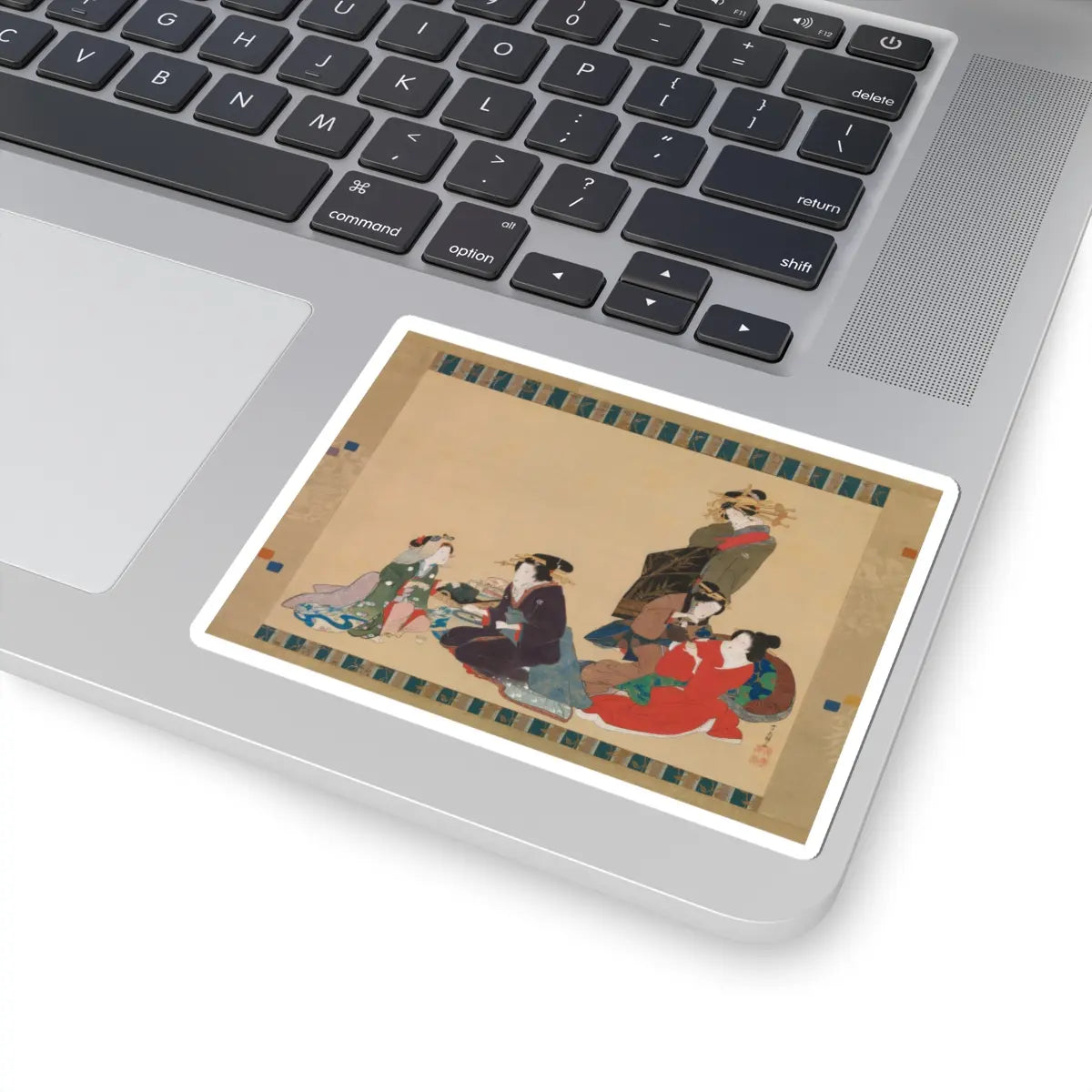 Teisai Hokuba - Five Beauties - 1840 v1 - STICKER Vinyl Kiss-Cut Decal