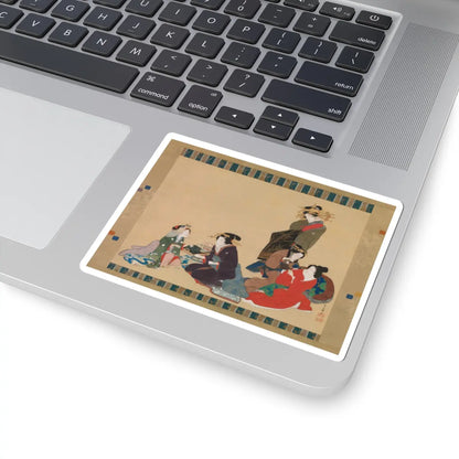 Teisai Hokuba - Five Beauties - 1840 v1 - STICKER Vinyl Kiss-Cut Decal