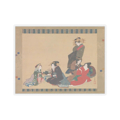 Teisai Hokuba - Five Beauties - 1840 v1 - STICKER Vinyl Kiss-Cut Decal