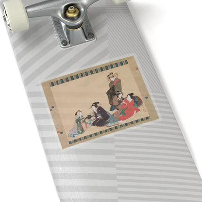 Teisai Hokuba - Five Beauties - 1840 v1 - STICKER Vinyl Kiss-Cut Decal